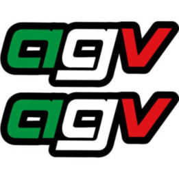 2x Agv Logo Lettering Stickers Decals - DecalsHouse