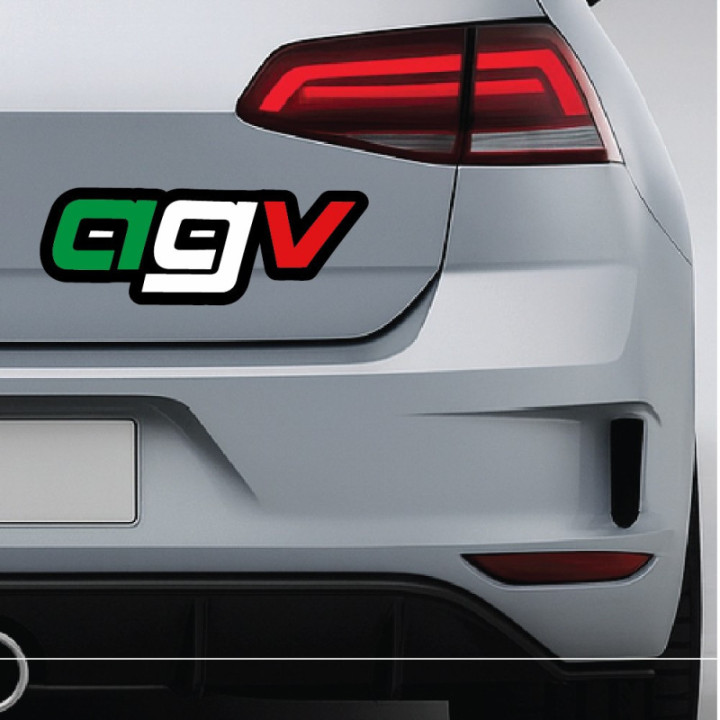 2x Agv Logo Lettering Stickers Decals - DecalsHouse