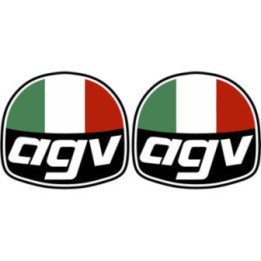 2x Agv Logo Style 3 Stickers Decals - DecalsHouse