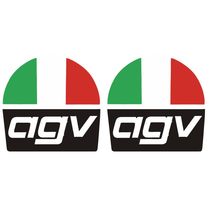 2x Agv Logo Style 4 Stickers Decals - DecalsHouse