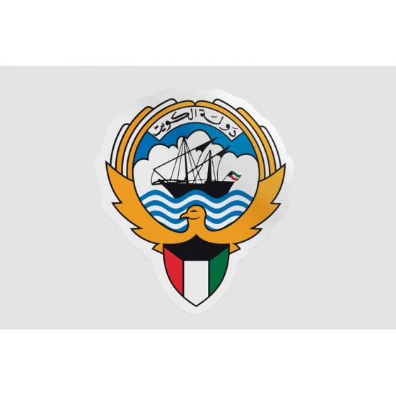 Kuwait National Emblem Sticker