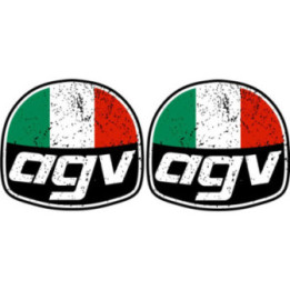 2x Agv Logo Style 5 Stickers Decals - DecalsHouse