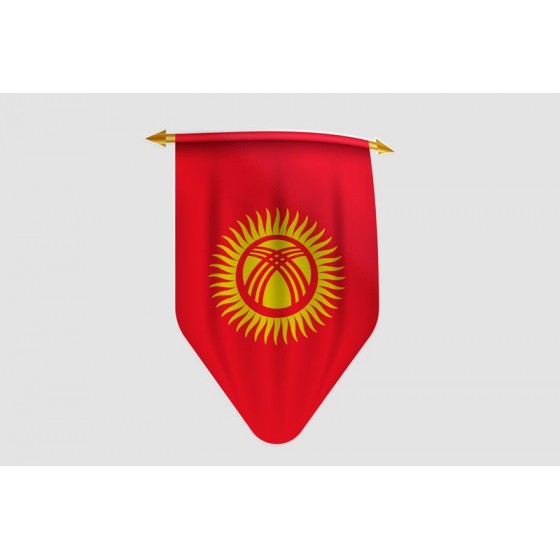 Kyrgyzstan Flag Style 10...