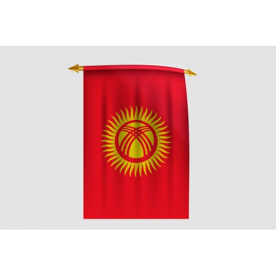 Kyrgyzstan Flag Style 11...