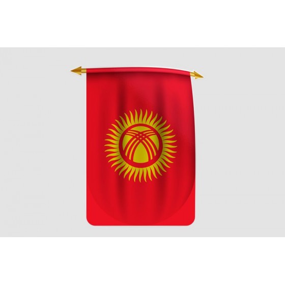 Kyrgyzstan Flag Style 12...