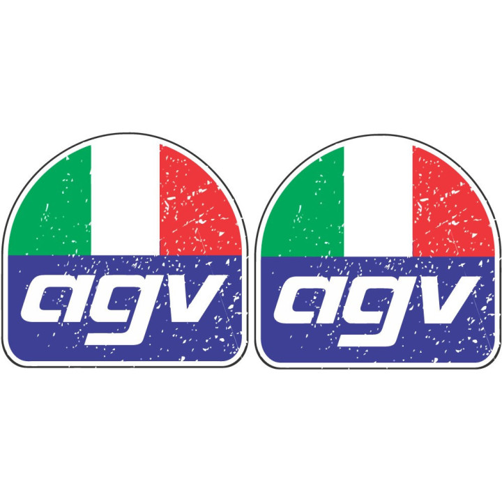 2x Agv Logo Style 6 Stickers Decals - DecalsHouse