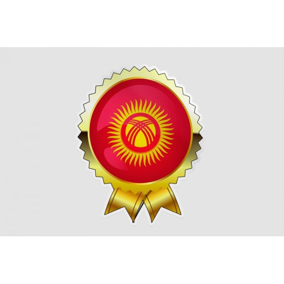 Kyrgyzstan Flag Style 18...