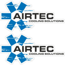 2x Airtec Cooling Solutions Stickers Decals - DecalsHouse