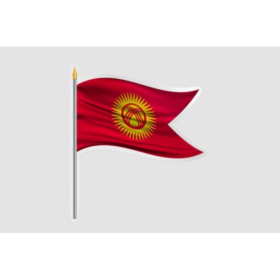Kyrgyzstan Flag Style 3...