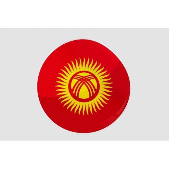 Kyrgyzstan Flag Style 4...