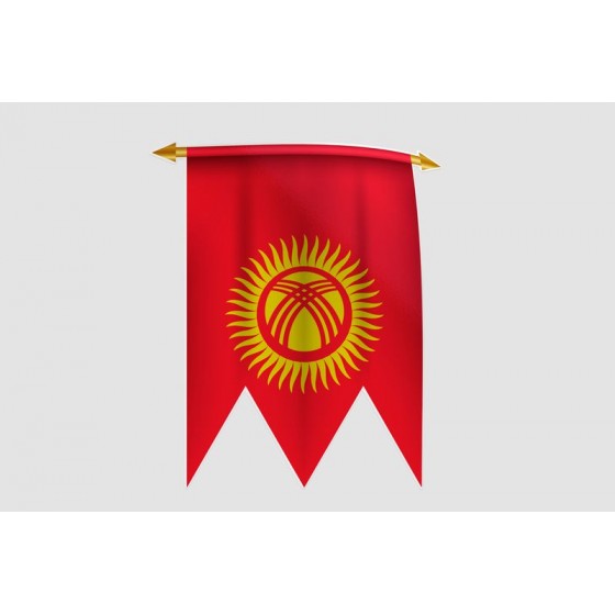 Kyrgyzstan Flag Style 7...