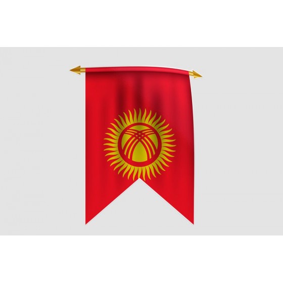 Kyrgyzstan Flag Style 9...