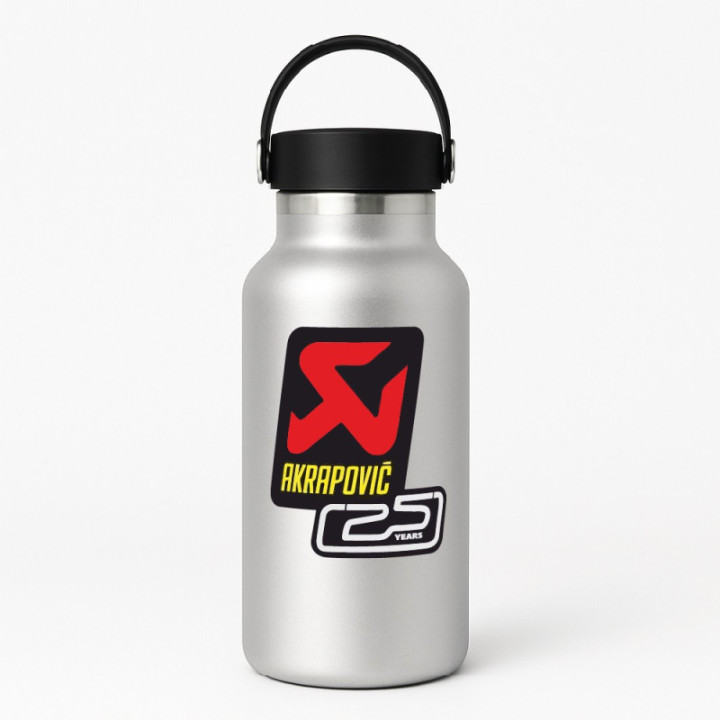 2x Akrapovic Logo 25 Years Style 3 Stickers Decals - DecalsHouse