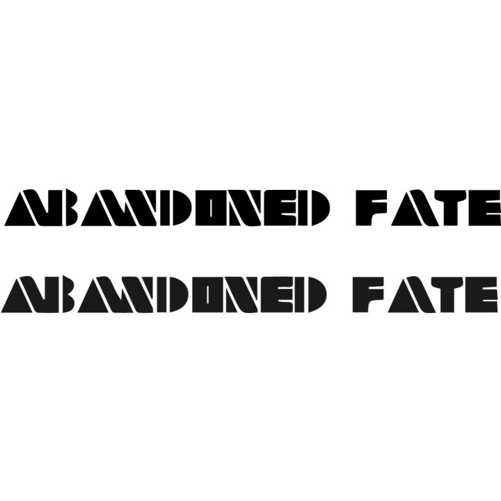 Abandoned Fate Stickers – Melodic Metal Decals (2-Pack)