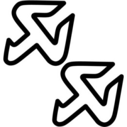2x Akrapovic Logo Outline Stickers Decals - DecalsHouse