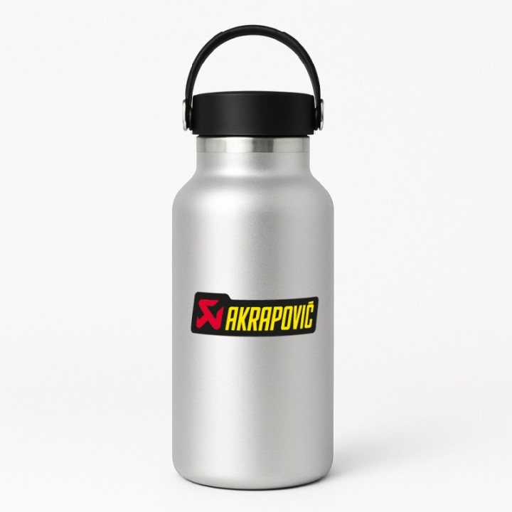 2x Akrapovic Logo Stickers Decals - DecalsHouse