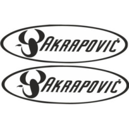 2x Akrapovic Logo Style 10 Stickers Decals - DecalsHouse