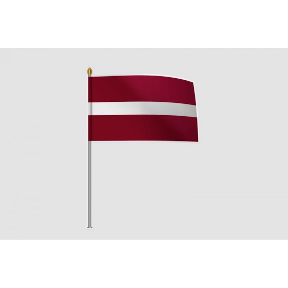 Latvia Flag Style 3 Sticker