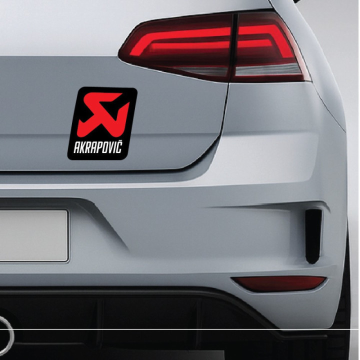 2x Akrapovic Logo Style 3 Stickers Decals - DecalsHouse