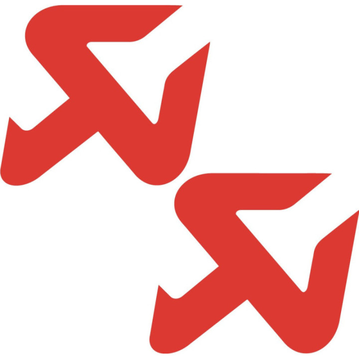 2x Akrapovic Logo Style 4 Stickers Decals - DecalsHouse