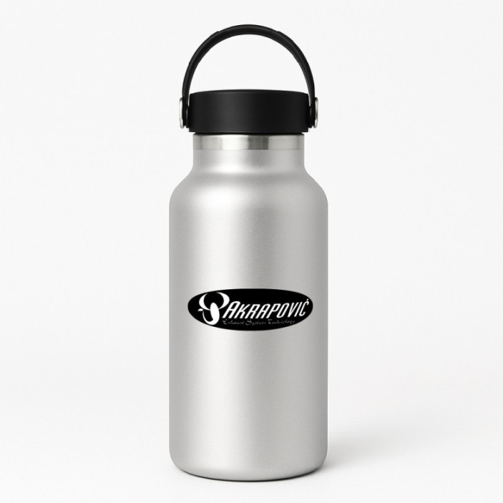 2x Akrapovic Logo Style 6 Stickers Decals - DecalsHouse