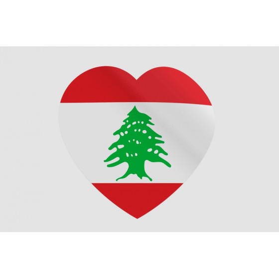 Lebanon Flag Style 2 Sticker