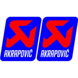 2x Akrapovic Logo Style 8 Stickers Decals - DecalsHouse