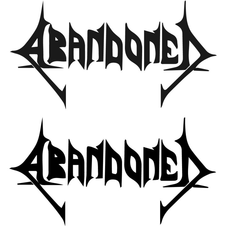 Abandoned Band Stickers – Death Metal Decals (2-Pack)