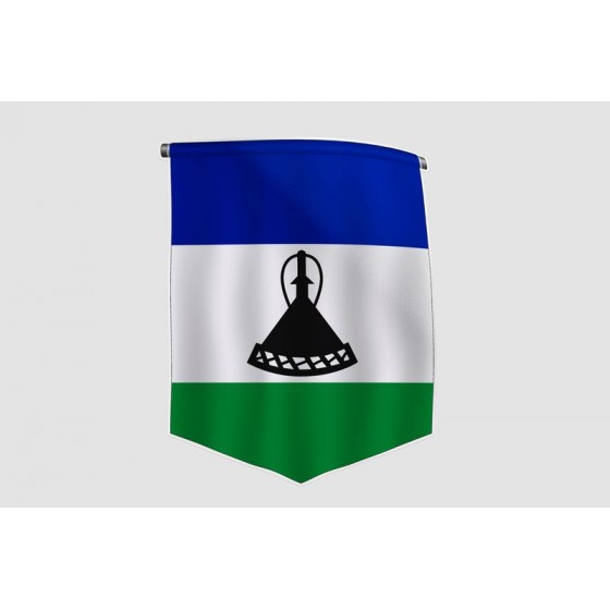 Lesotho Flag Style 3 Sticker