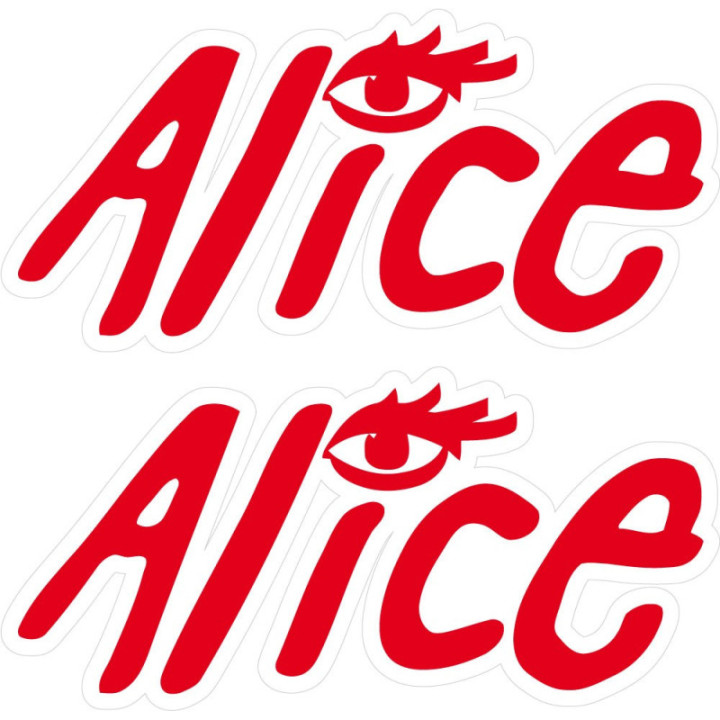 2x Alice Logo Stickers Decals - DecalsHouse