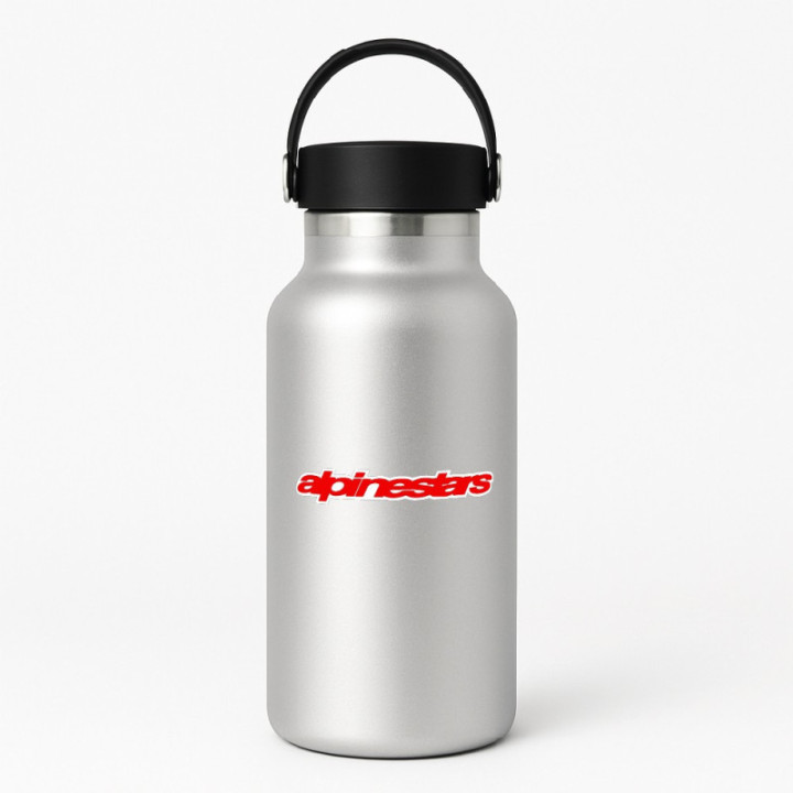 Alpinestars Stickers – Red Lettering MotoGP Race Decals (2-Pack)