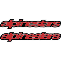 2x Alpinestars Logo Style 2 Stickers Decals - DecalsHouse