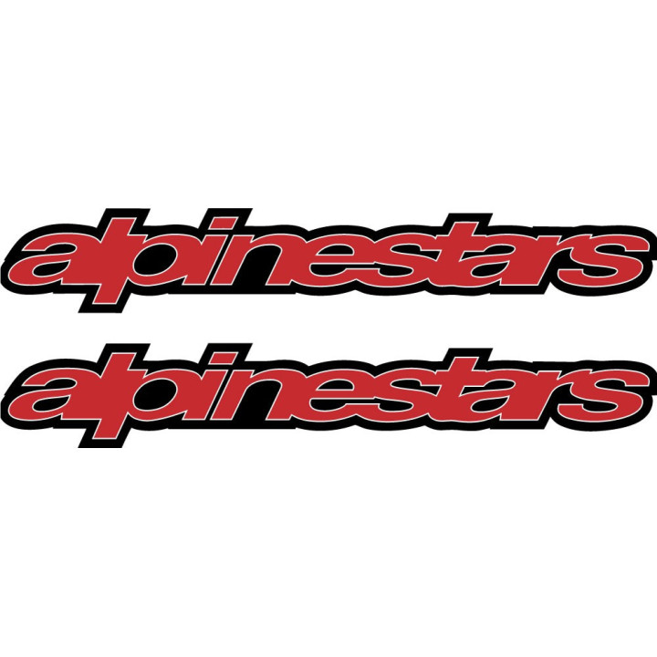 2x Alpinestars Logo Style 2 Stickers Decals - DecalsHouse