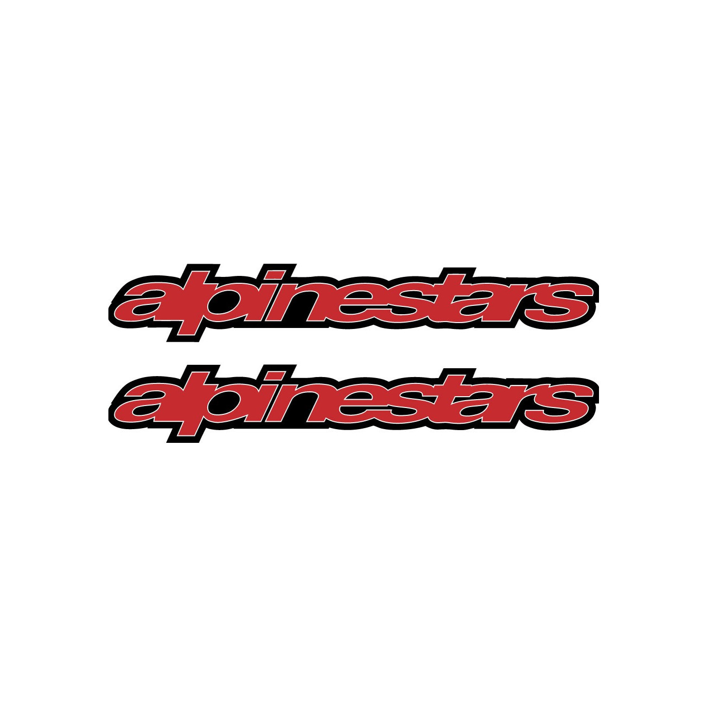 2x Alpinestars Logo Style 2 Stickers Decals - DecalsHouse