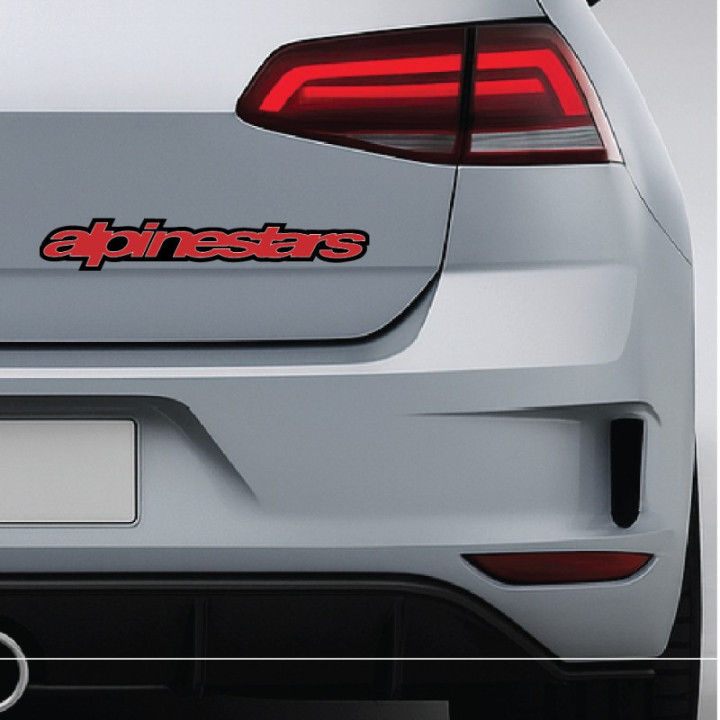 2x Alpinestars Logo Style 2 Stickers Decals - DecalsHouse