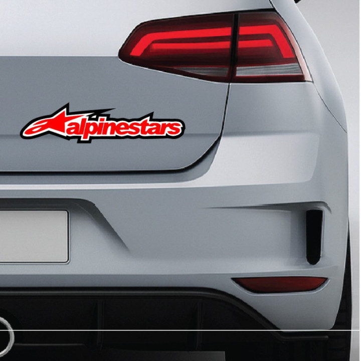 2x Alpinestars Logo Style 3 Stickers Decals - DecalsHouse