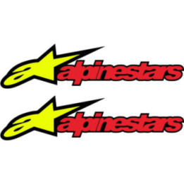 Alpinestars Stickers – Motocross Sportbike Racing Gear Decals (2-Pack)