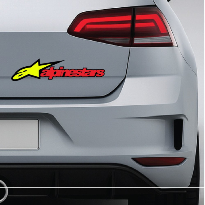 Alpinestars Stickers – Motocross Sportbike Racing Gear Decals (2-Pack)