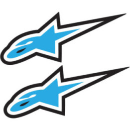 2x Alpinestars Logo Style 8 Stickers Decals - DecalsHouse