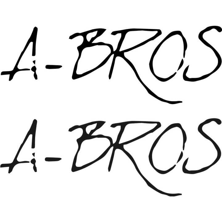 A-Bros Stickers – Band Logo Rock Music Decals (2-Pack)