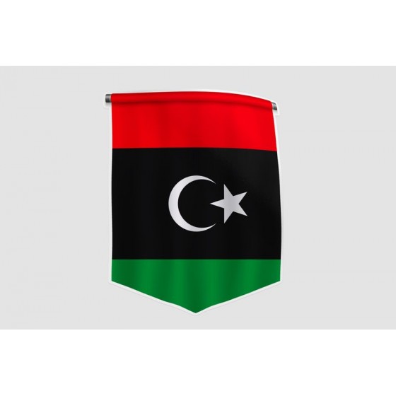 Libya Flag Style 29 Sticker