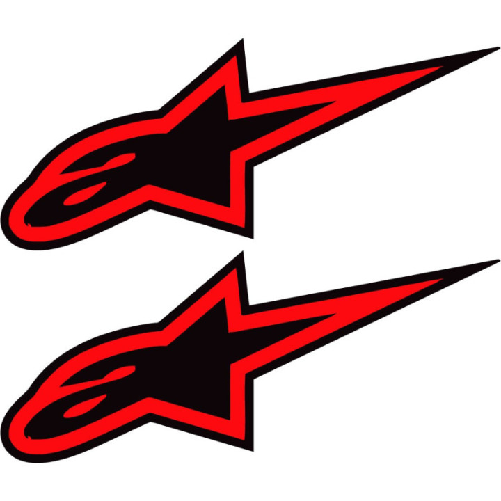 Alpinestars Logo Stickers – Tech-10 Supertech R Decals (2-Pack)
