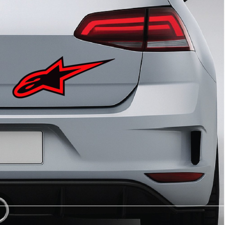 Alpinestars Logo Stickers – Tech-10 Supertech R Decals (2-Pack)