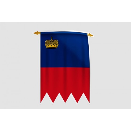 Liechtenstein Flag Style 9...