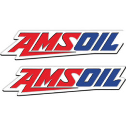 Amsoil Racing Stickers – Synthetic Oil Motorsport Sponsor Decals (2-Pack)