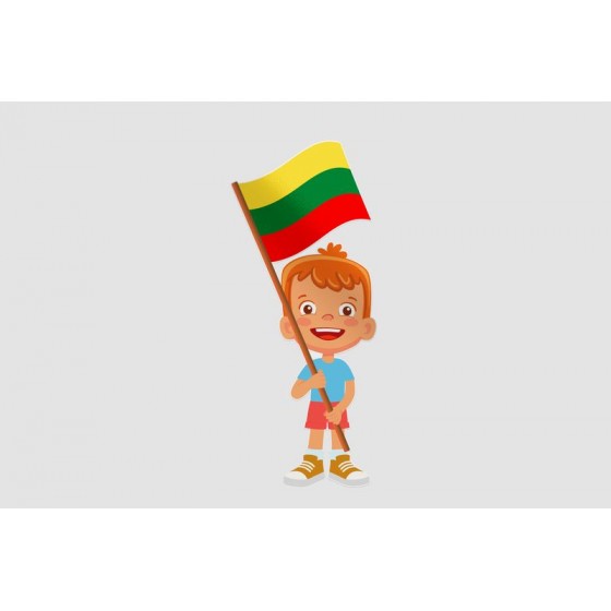 Lithuania Flag With...