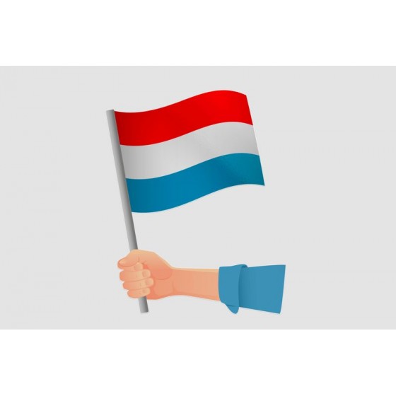 Luxembourg Flag Style 10...