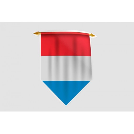 Luxembourg Flag Style 29...
