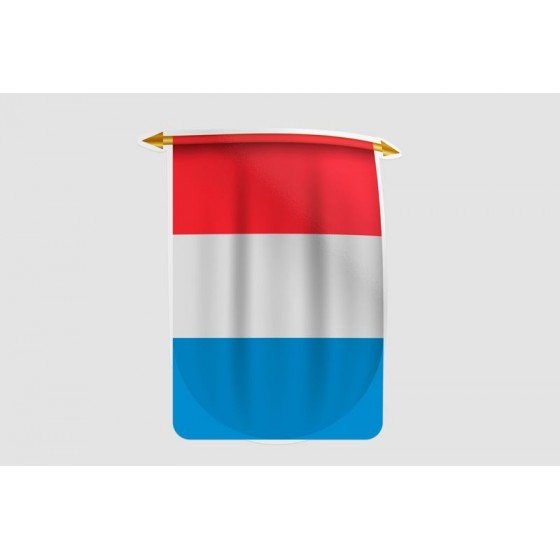 Luxembourg Flag Style 33...
