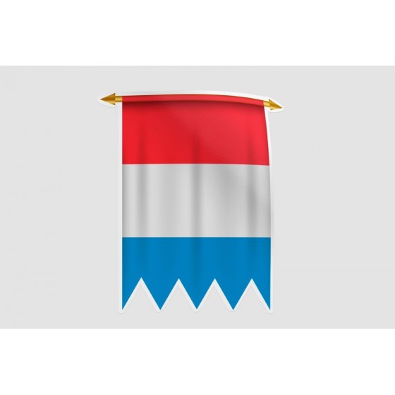 Luxembourg Flag Style 36...